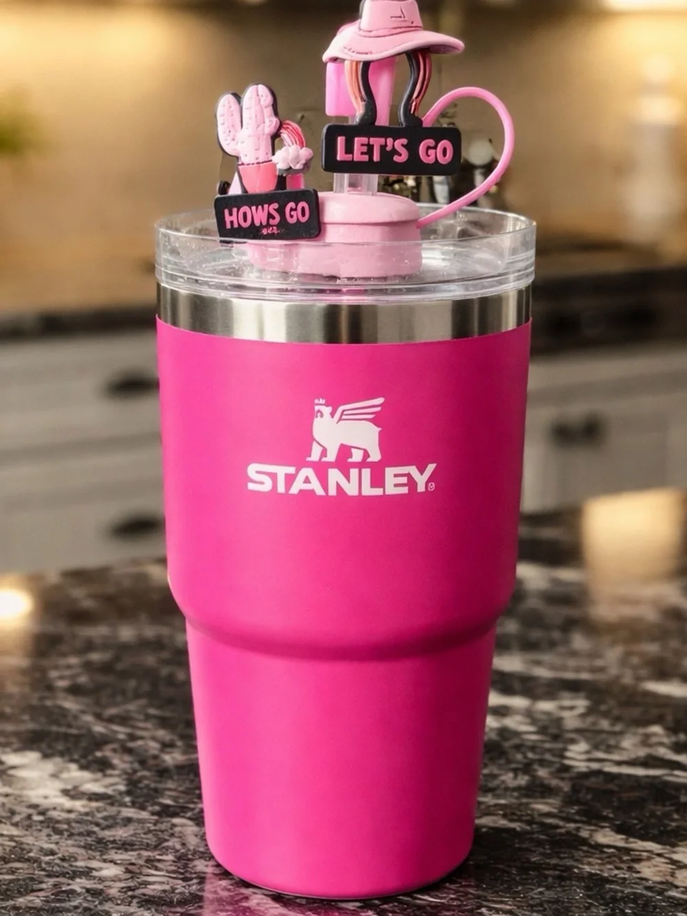 Stanley Hot Pink 20oz Insulated Tumbler - Picture 1 of 5